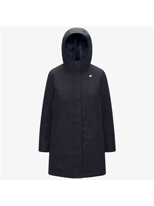 Giaccone lungo sophie donna Warm Ott. colore blu K-WAY | SOPHIE SOFT TOUCH MARAL9